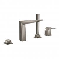 Смеситель для ванны Grohe Allure Brilliant на 4 отверстия 19 787 AL1 тёмный графит матовый