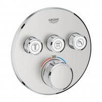 Термостат Grohe Grohtherm SmartControl (внешняя часть для 3 потребителей) 29 121 DC0 суперсталь