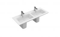 Раковина Villeroy & Boch Legato (под 2 смесителя) 1300х500 мм 4150D401 альпийский белый