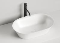 Раковина накладная Salini Mona 600x390 мм S-Stone 110821M белый матовый