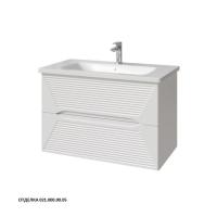 Тумба под раковину Caprigo Modo Terza 80 734х458 мм эмаль 35613EML 021 белый