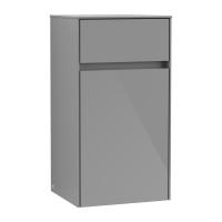 Боковой шкафчик Villeroy & Boch Collaro 404x748 мм петли слева C03200FP серый глянцевый
