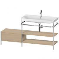 Консоль с раковиной Duravit Happy D.2 Plus 1600х490 мм HP4848O7171 хром/средиземноморский дуб