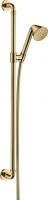 Душевой гарнитур Axor Front 85 1jet со штангой 90 см 26023990 полированное золото