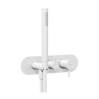 Смеситель встраиваемый Ravak Espirit ES 068.10WV.O3+S с душевым гарнитуром (для 3 потребителей) X070245 матовый белый