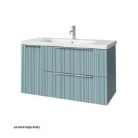 Тумба под раковину Caprigo Rain 100 976х446 мм (2 ящика, 1 дверь) 36515L SF-015 антарктида