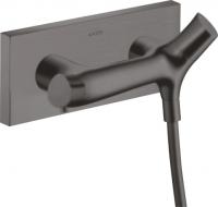 Термостат для душа Axor Starck Organic 12602340 шлифованный чёрный хром