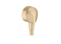 Шланговое подсоединение Hansgrohe FixFit E 27454140 шлифованная бронза