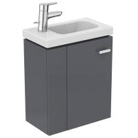 Тумба под раковину Ideal Standard Connect Space 435х250 мм левая E0370KR серый глянец