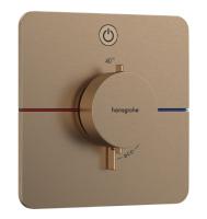 Термостат Hansgrohe ShowerSelect Comfort Q (внешняя часть для 1 потребителя) 15581140 шлифованная бронза
