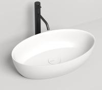 Раковина накладная Salini Alda 01 580x350 мм S-Sense 110611G белый глянец