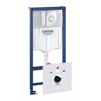 Инсталляция для унитаза Grohe Rapid SL с панелью смыва Nova Cosmopolitan 38 813 001 хром