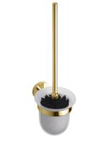 Туалетный ёрш Bemeta Brilo подвесной, чёрная щётка 161113017 золото