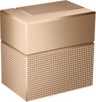 Запорный вентиль Axor Edge (внешняя часть) с алмазной огранкой 46771300 полированное красное золото