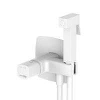 Комплект гигиенического душа WasserKraft Saale встраиваемый 9538 матовый белый