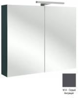 Зеркальный шкаф Jacob Delafon 800х650х143 мм EB1364-N14 серый антрацит