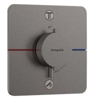 Термостат Hansgrohe ShowerSelect Comfort Q (внешняя часть для 2 потребителей) 15583340 шлифованный чёрный хром
