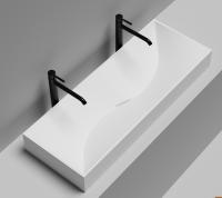 Раковина накладная Salini Sonata 1195x450 мм S-Stone 1401201M белый матовый