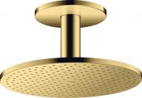 Верхний душ Axor ShowerSolutions 300 2jet с потолочным подсоединением 35304990 полированное золото