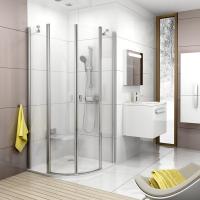 Душевой угол Ravak Chrome CSKK4-90 90х90 3Q170100Z1 белый/прозрачный