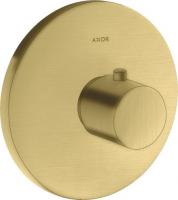 Термостат Axor Uno HighFlow (внешняя часть) 38715950 шлифованная медь