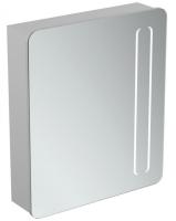 Зеркальный шкаф Ideal Standard Mirror&light 630x730 мм T3373AL алюминий