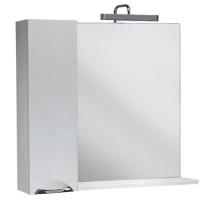 Зеркало со шкафчиком Aqwella Лайн 1050х820 мм с подсветкой Li.02.10 белый