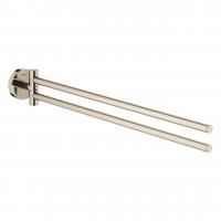 Полотенцедержатель двойной Grohe Essentials поворотный 40 371 BE1 никель глянец