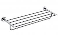 Полка для полотенец с вешалкой Bemeta Omega 655 мм 104105072 хром