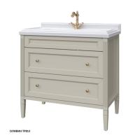 Тумба под раковину Caprigo Albion Concept 90 886х498 мм (2 ящика) 34018 UV TP813 оливин