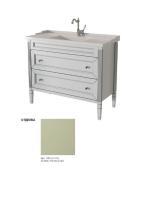 Тумба под раковину Caprigo Albion Promo 100 980х450 мм (2 ящика) 33322 B059 фисташково-зелёный