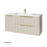 Тумба под раковину Caprigo Rain 120 1166х446 мм (2 ящика, 1 дверь) 36517L SF-023 беж лайт