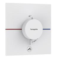 Термостат Hansgrohe ShowerSelect Comfort E (внешняя часть для 1 потребителя с доп.выходом) 15575700 матовый белый