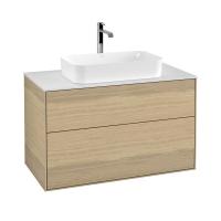 Тумба под раковину Villeroy & Boch Finion 1000х501 мм F23100PC дуб/белый