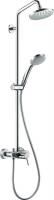Душевая система с однорычажным смесителем для душа Hansgrohe Croma Showerpipe 160 1jet 27154000 хром