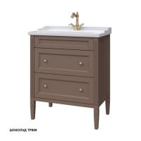 Тумба под раковину Caprigo Albion Concept 70 686х450 мм (2 ящика) 34022 TP809 шоколад