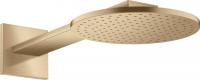 Верхний душ Axor ShowerSolutions 250 2jet с держателем 35296140 шлифованная бронза