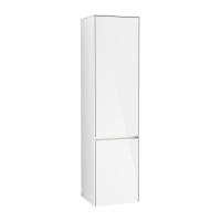 Пенал Villeroy & Boch Collaro 404х349х1538 мм петли слева, с подсветкой C033L0DH белый глянцевый