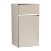 Боковой шкафчик Villeroy & Boch Collaro 404x748 мм петли слева, с подсветкой C032L0VK мягкий серый