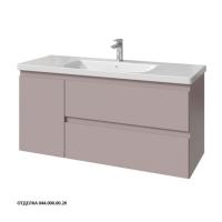 Тумба под раковину Caprigo Forte 120 1164х446 мм (2 ящика, 1 дверь слева) эмаль 36117L EML 044 серый агат