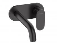 Смеситель для раковины Hansgrohe Vernis Blend настенный 71576670 матовый чёрный