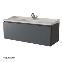 Тумба под раковину Caprigo Ponza-A 120 1190х469 мм гладкий фасад 13515 F L810 графит