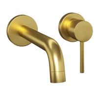 Смеситель для раковины Paini Cox настенный 78PJ208 матовое золото