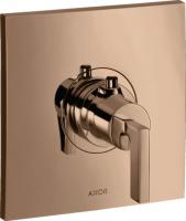 Термостат Axor Citterio HighFlow (внешняя часть) 39711300 полированное красное золото