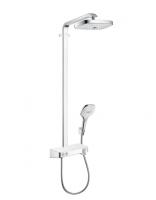 Душевая система с термостатом для душа Hansgrohe Raindance Select E Showerpipe 300 2jet 27126400 белый/хром
