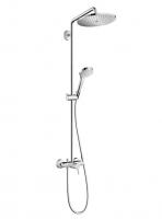 Душевая система с однорычажным смесителем для душа Hansgrohe Croma Select S Showerpipe 280 1jet 26791000 хром