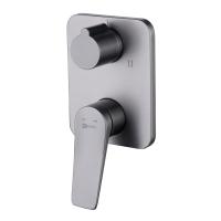 Смеситель встраиваемый Lemark Bronx (для 3 потребителей) LM3728GM графит