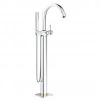 Смеситель для ванны Grohe Grandera напольный 23 318 IG0 хром/золото