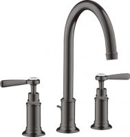 Смеситель для раковины Axor Montreux 180 ComfortZone на 3 отверстия 16514340 шлифованный чёрный хром