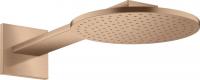 Верхний душ Axor ShowerSolutions 250 1jet с держателем 35284310 шлифованное красное золото